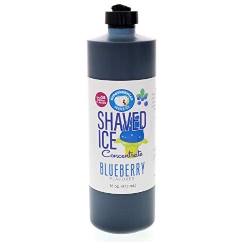 Hypothermias Blueberry Hawaiian Snow Cone Unsweetened Flavor Concentrate,16 Fl Oz Size (Must Add Sugar And Water)