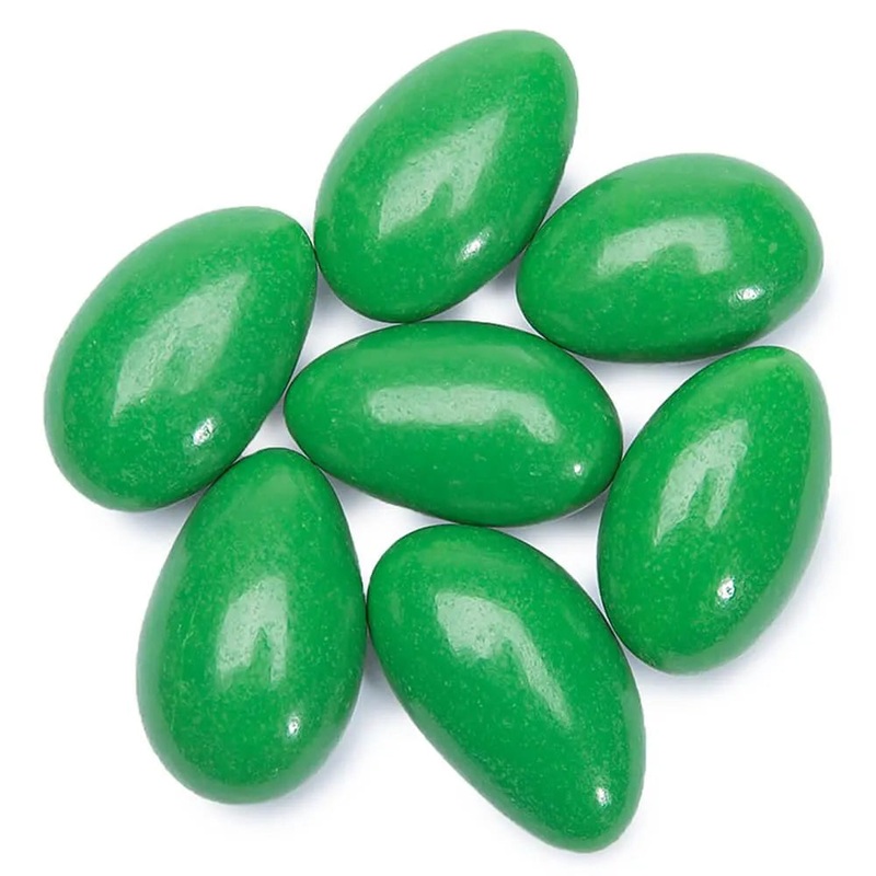 Jordan Almonds – Vibrant Green: 5LB Bag