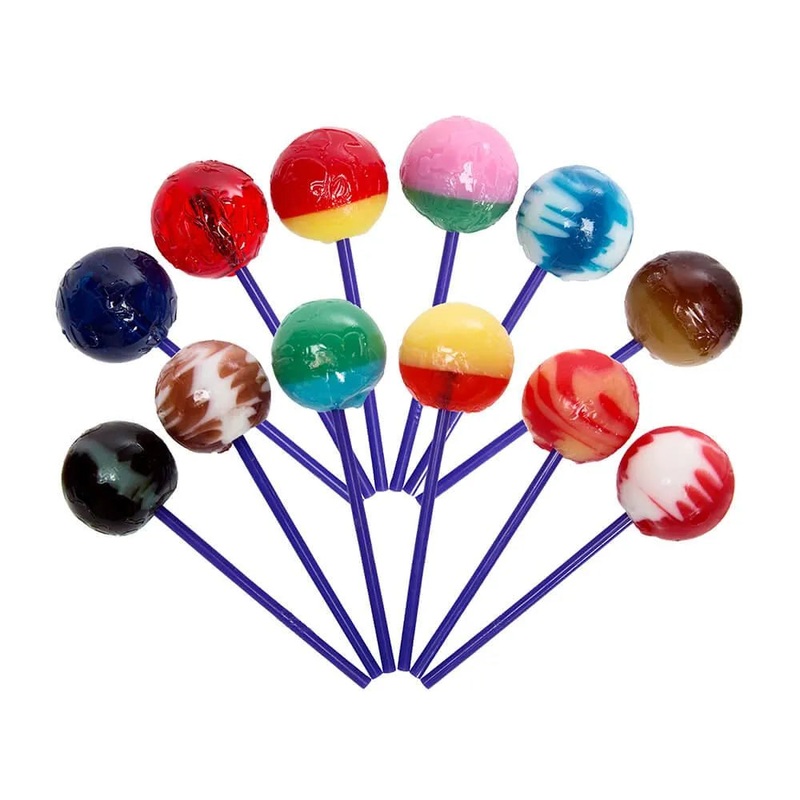 Linda’s Lollies Gourmet Ball Lollipops: 24-Piece Display