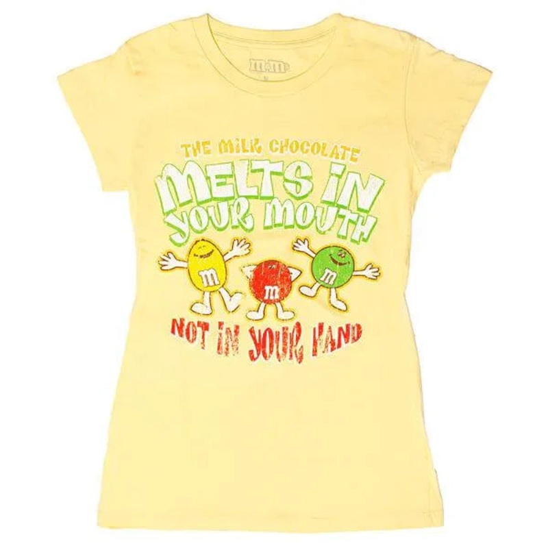 M&M’s Melts in Your Mouth Distressed T-Shirt – Youth – XLarge