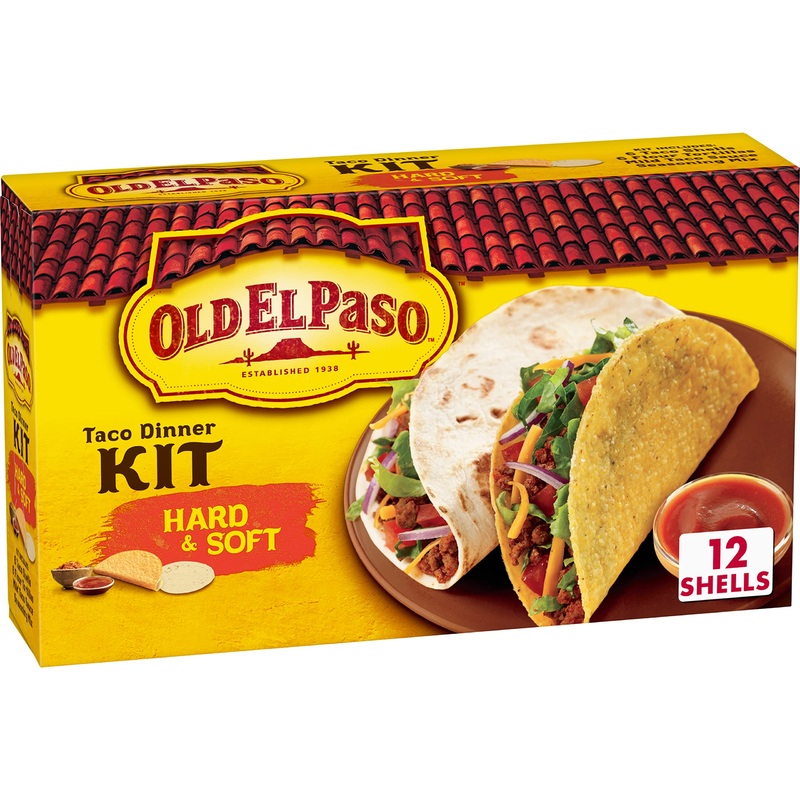 Old El Paso Taco Dinner Kit, Hard & Soft, 11.4 Oz.