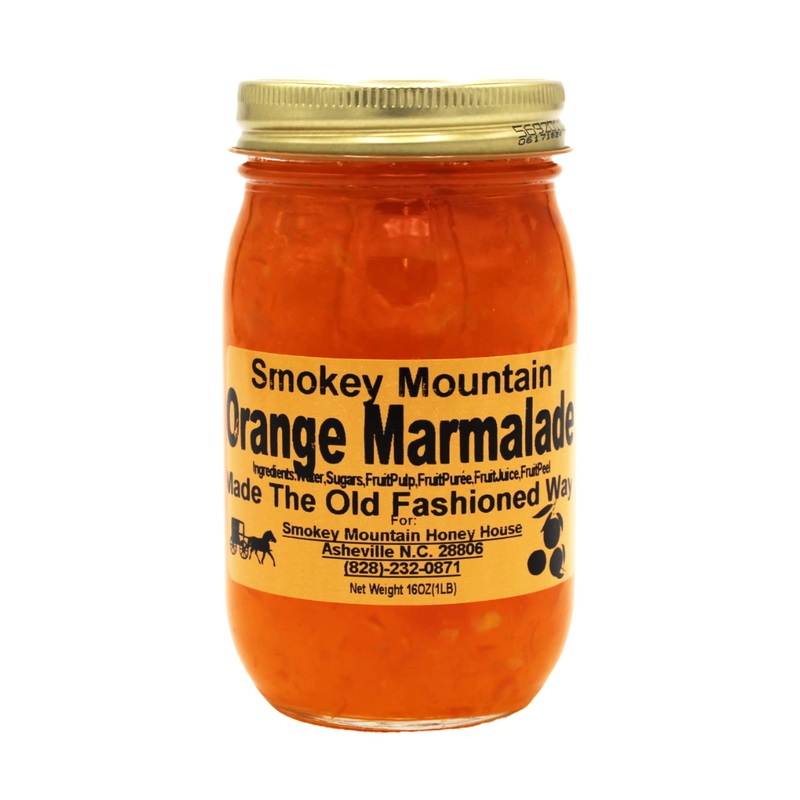 Smokey Mountain Honey House – Orange Marmalade – Gourmet Fruit Marmalade Made With Fresh Oranges And All Natural Spices – Sweet