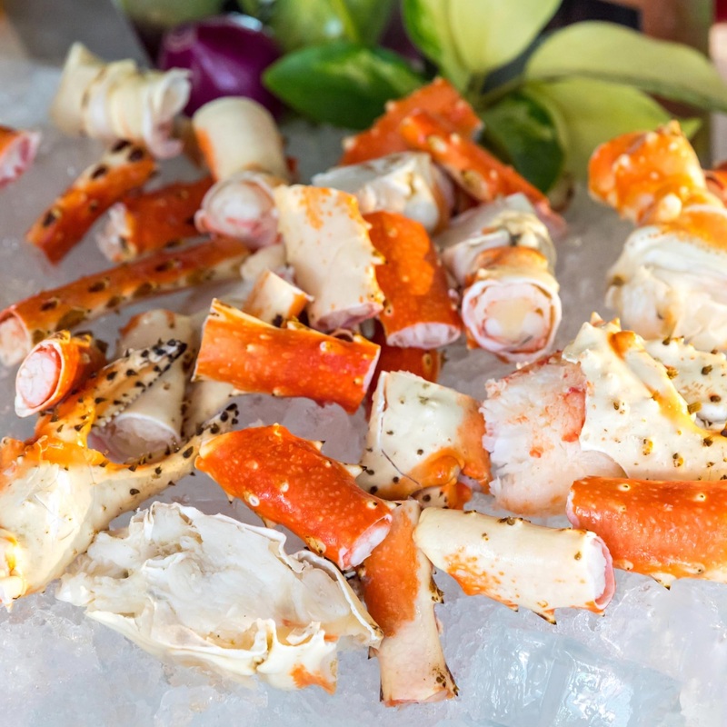 Today Gourmet Foods Of Nc – Giant Alaskan Red King Crab Broken Pieces (Knuckles, Claws, Legs) – 6 Pounds (3-2Lb Packages)