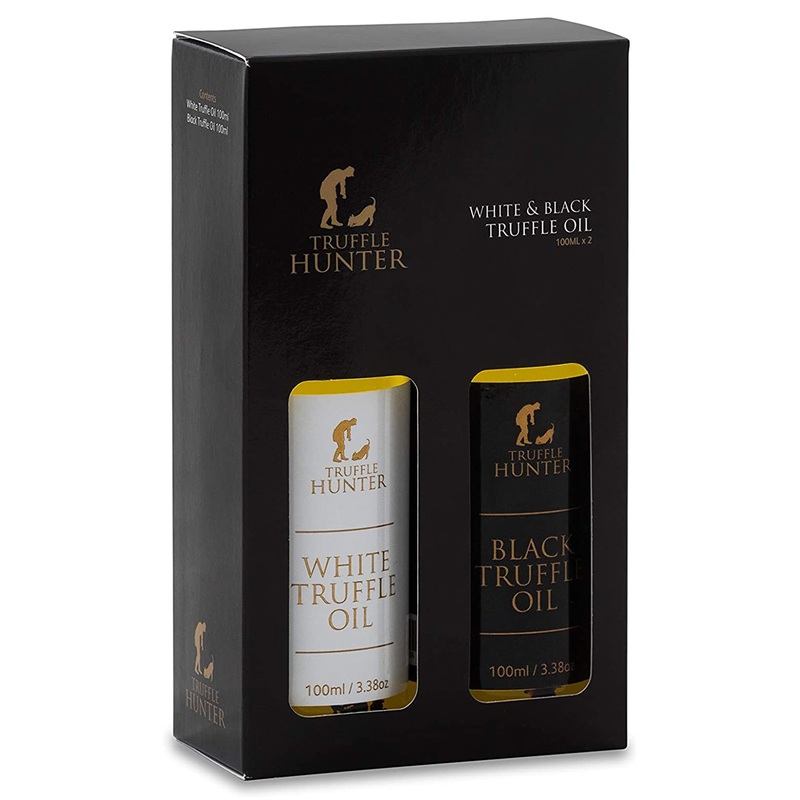 Trufflehunter – Black & White Truffle Oil Set – 3.38 Oz X2