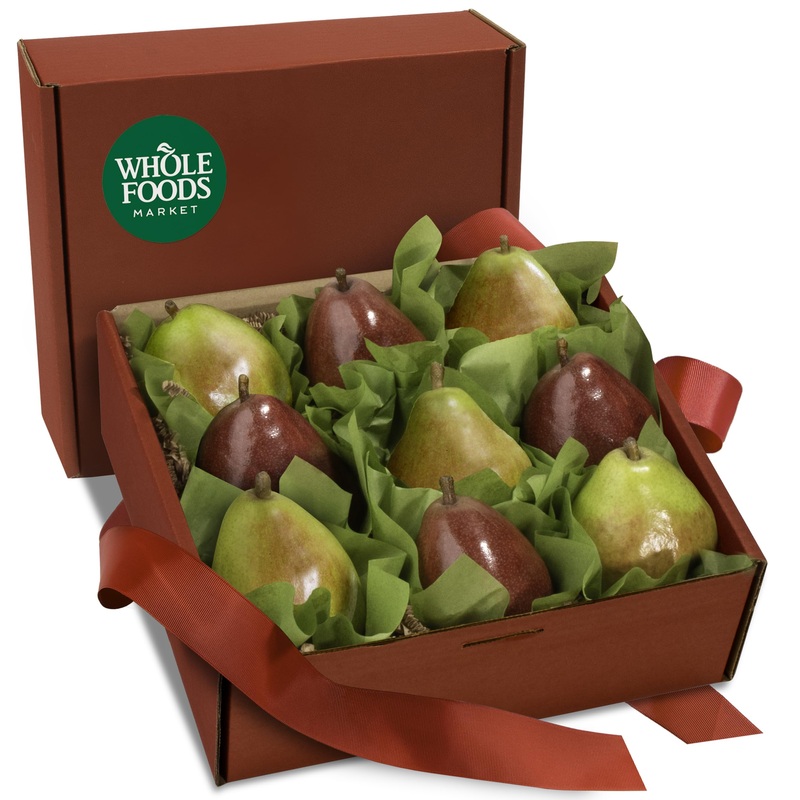 Whole Foods Organic 9 Count Red & Green D’Anjou Pears