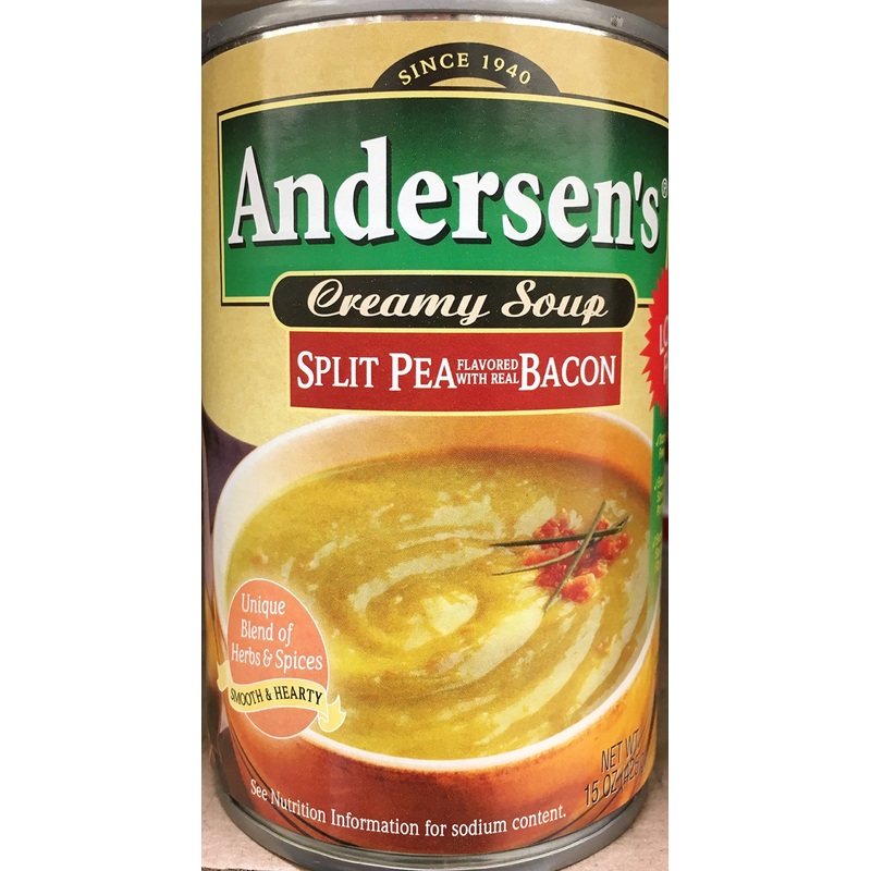 Andersen’S Split Pea With Bacon Soup 15Oz. Can (Pack Of 4)