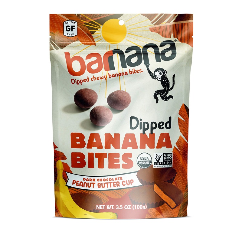 Barnana Organic Chewy Banana Bites, Peanut Butter Cup, 3.5 Ounce (Pack Of 12)