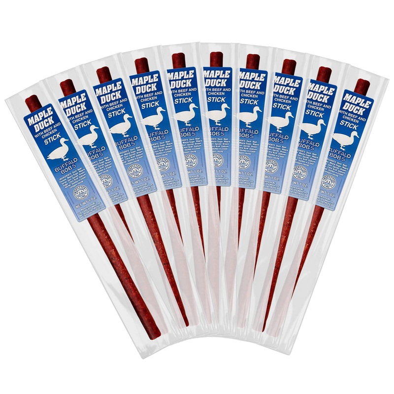 Buffalo Bob’S Wild Game Meat Snack Stick – Maple Duck Stick 10 Pack