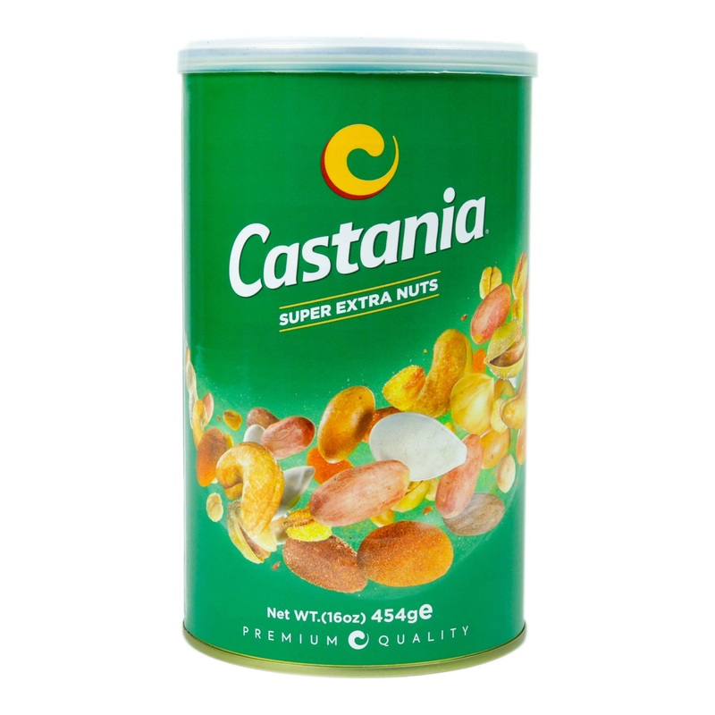 Castania Bbq Lebanese Mixed Nuts, Super Extra Mix With Pistachios, Almonds, Cashews, Hazelnuts, Peanuts, Pumpkin Seeds, Corn, An