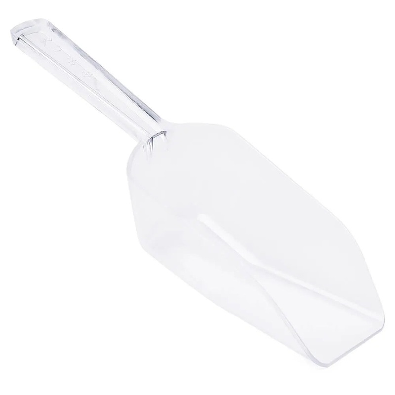 Clear Plastic 3-Ounce Flat Bottom Candy Scoop