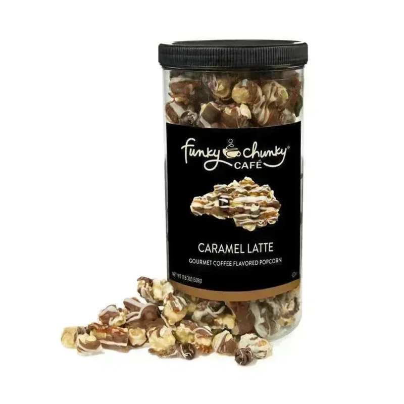 Funky Chunky Caramel Latte: 19-Ounce Tall Canister
