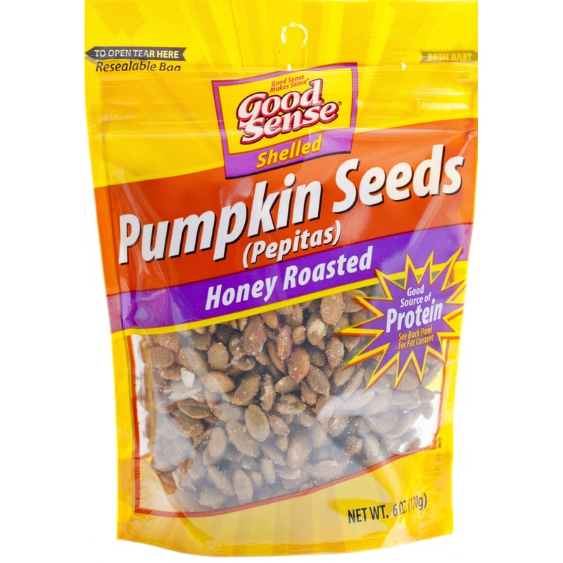 Good Sense Honey Roasted Pepitas Pumpkin Seeds, 6 Ounce