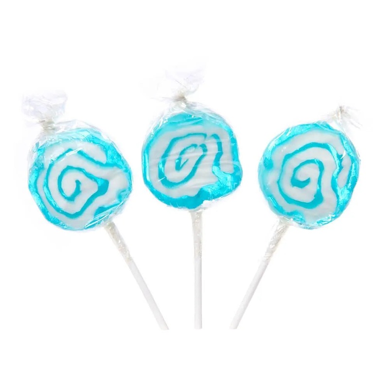 Hypno Pops Petite Swirled Lollipops – Blueberry: 100-Piece Bag