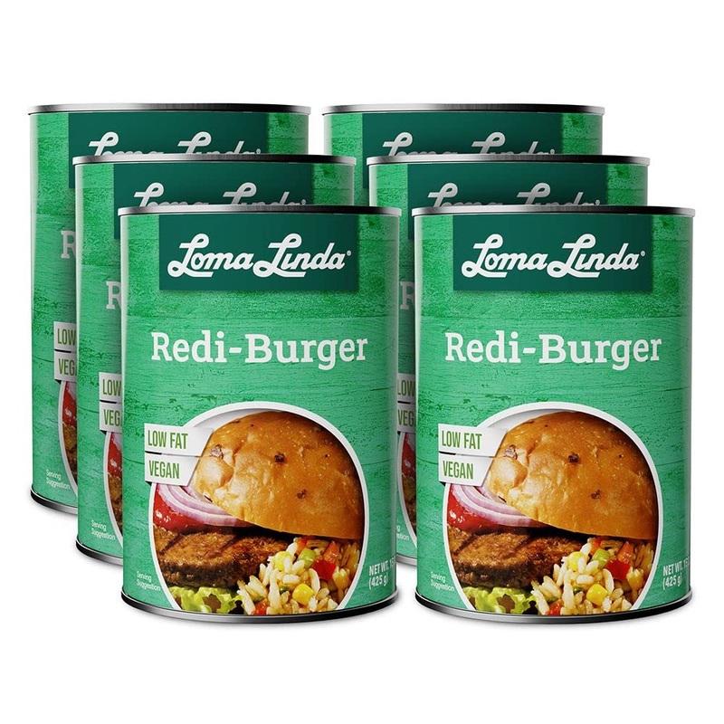 Loma Linda – Plant-Based Meats (Redi-Burger (15 Oz.), 6 Pack)