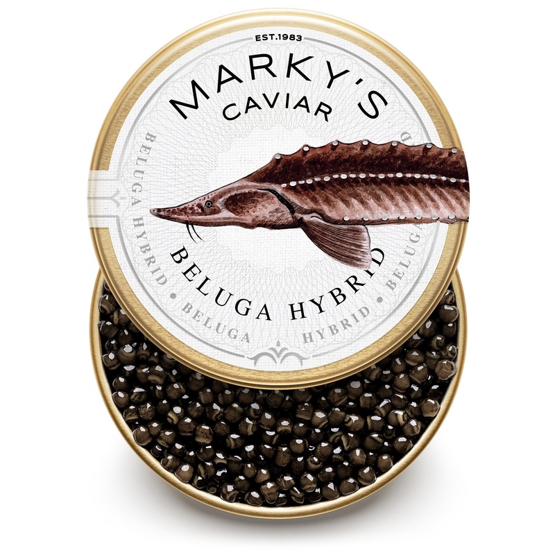 Marky’S Beluga Hybrid Black Caviar – 1 Oz / 28 G – Premium Hus Bae Beluga Sturgeon Malossol Black Roe Caviar – Guaranteed Overni
