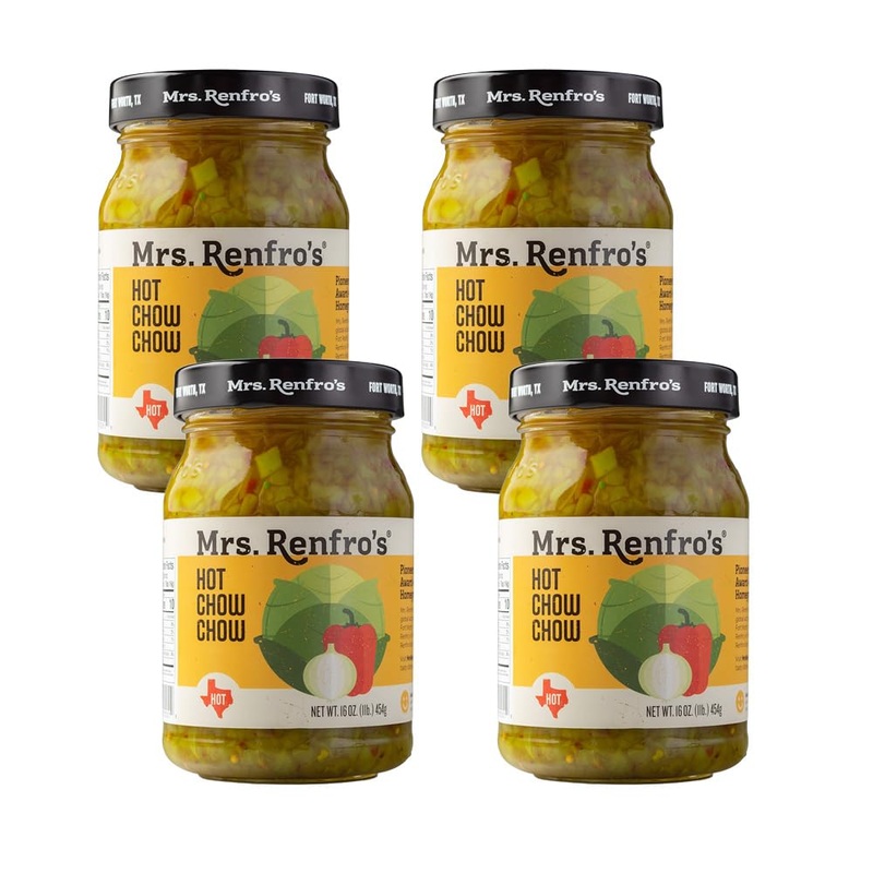 Mrs. Renfro’S Hot Chow Chow | No Hfcs, 16-Oz Jar (Pack Of 4)