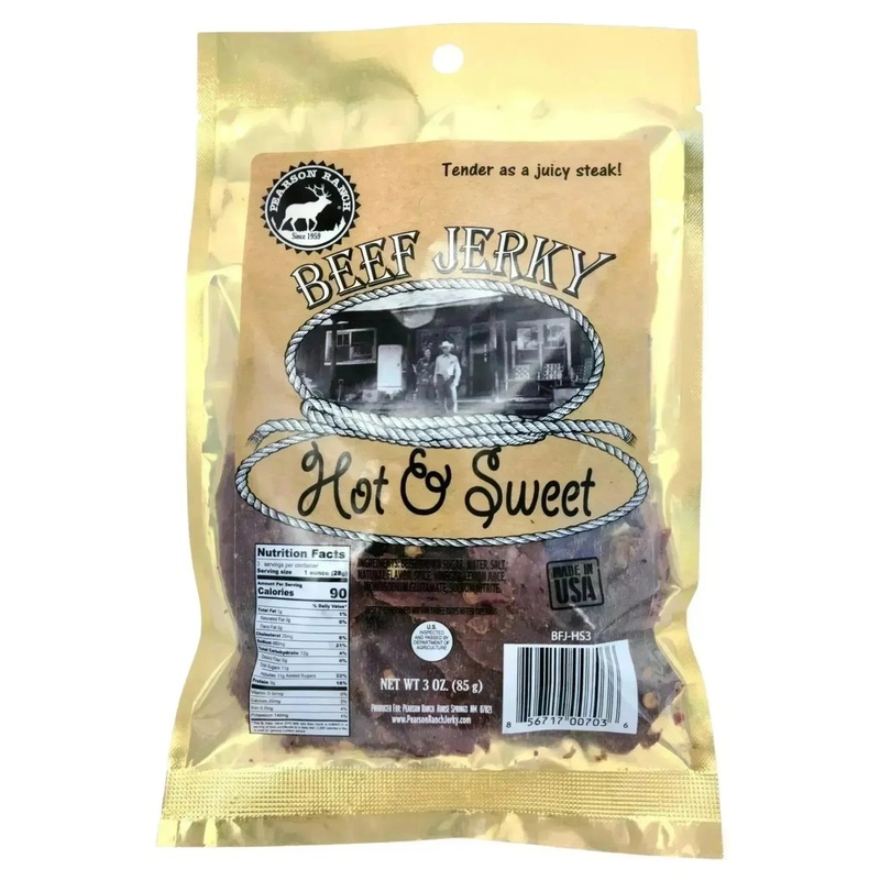 Pearson Ranch Jerky Hot & Sweet Beef Jerky – 3 oz