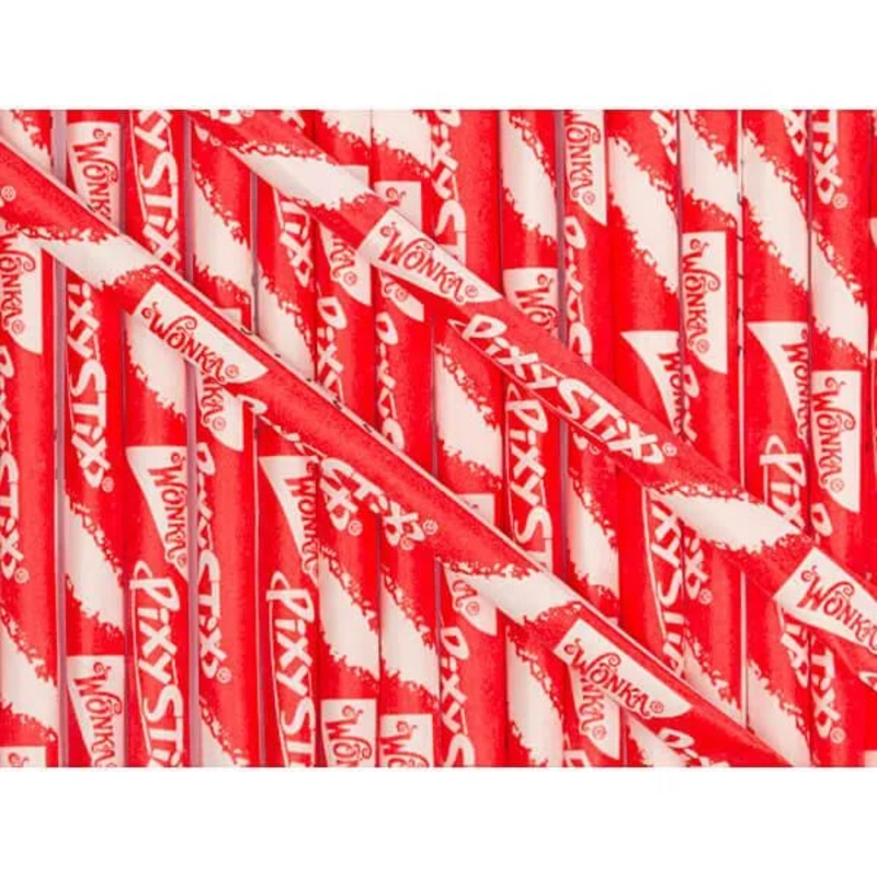 Pixy Stix Candy Powder Straws – Red: 50-Piece Bag