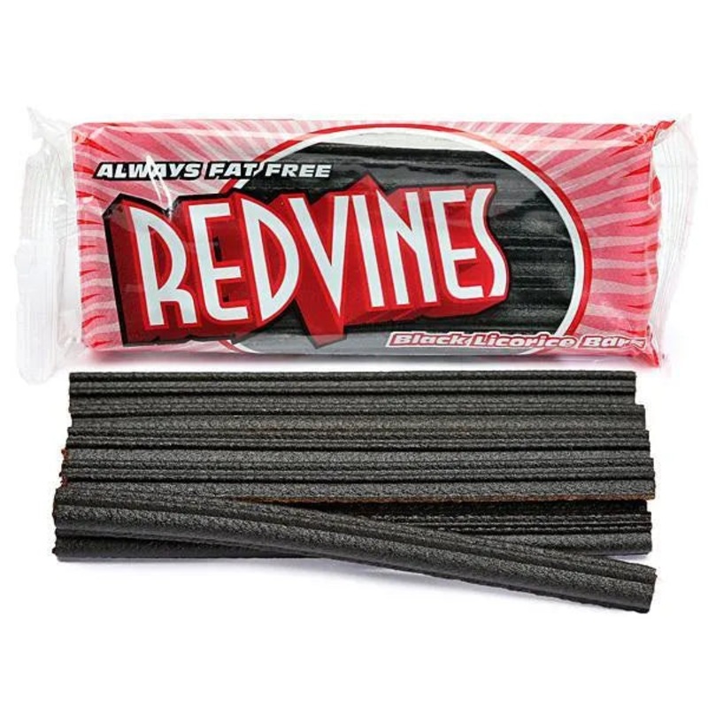Red Vines Licorice Whips 2.5-Ounce Packs – Black: 24-Piece Box