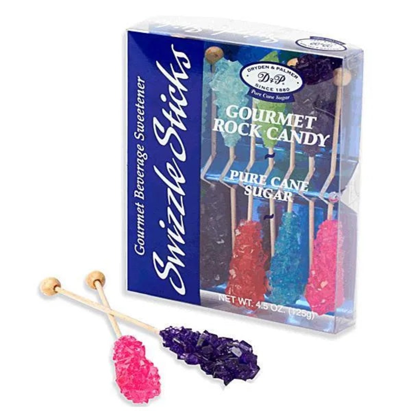 Rock Candy Swizzle Sticks 10-Packs – Assorted: 6-Piece Box