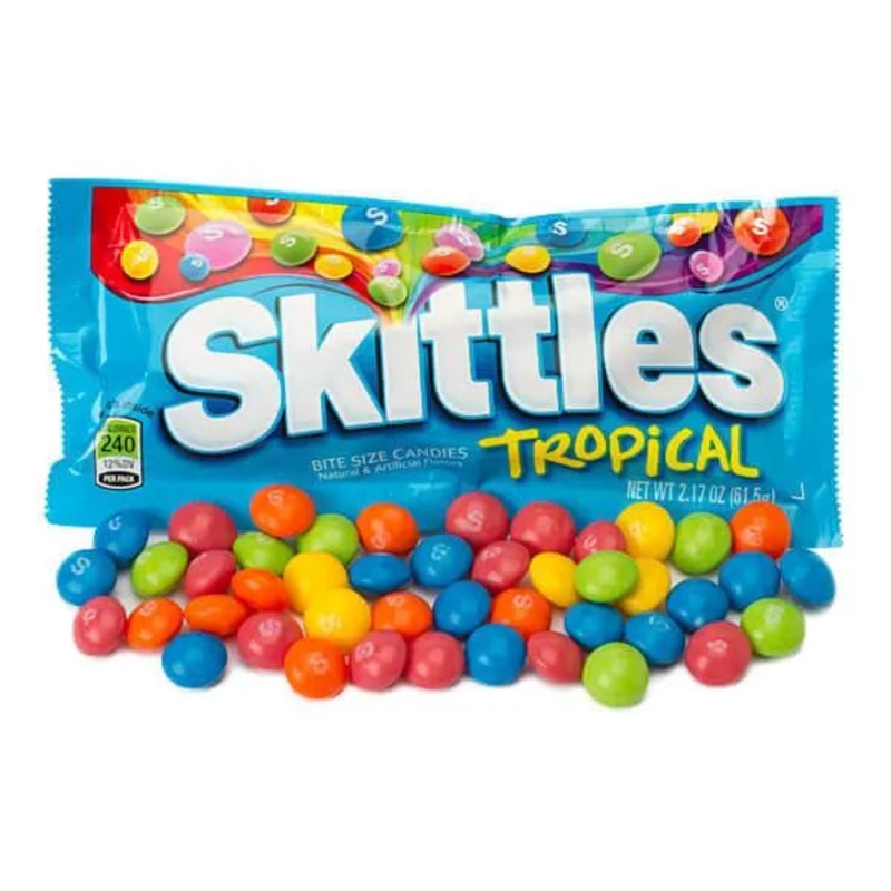 Skittles Candy Packs – Tropical: 36-Piece Box