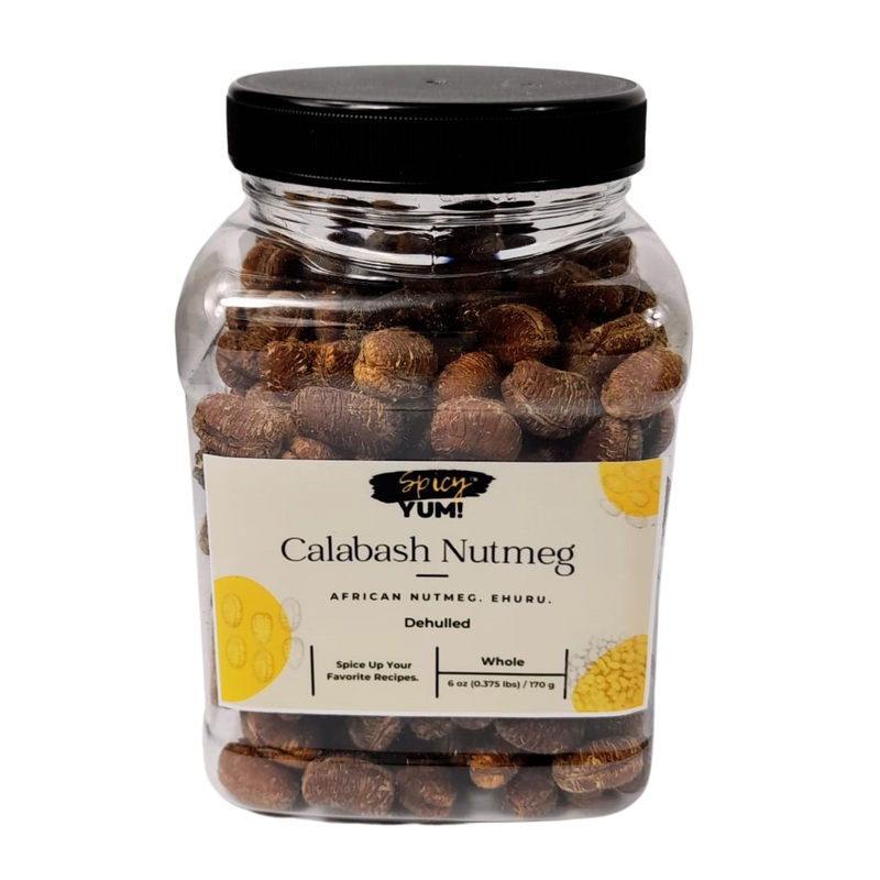 Spicy Yum! African Calabash Nutmeg (Ehuru, Efuru, Awiro) (Ground – 2.35 Oz.)