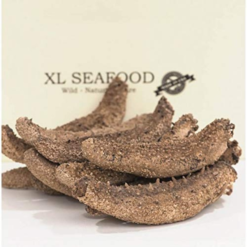 Xlseafood Premium Grade Dried Alaska Sea Cucumber Size Small 16-22 Pcs Per Pack 0.5 Lb  6  16-22/ (Small)