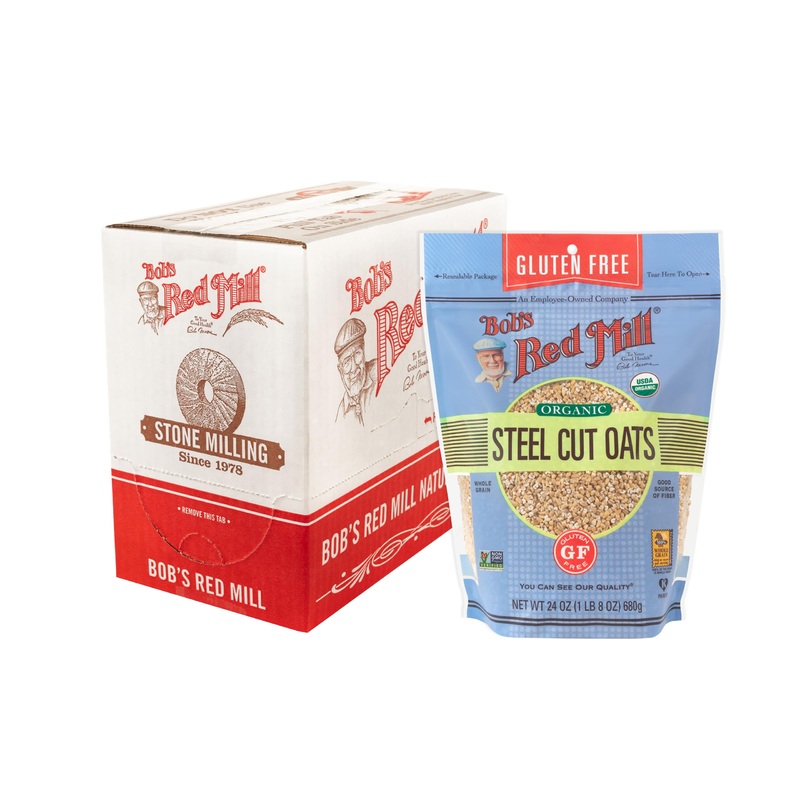 Bob’S Red Mill Gluten Free Organic Steel Cut Oats, 24Oz (Pack Of 4) – Non Gmo, Whole Grain, Vegan, Kosher
