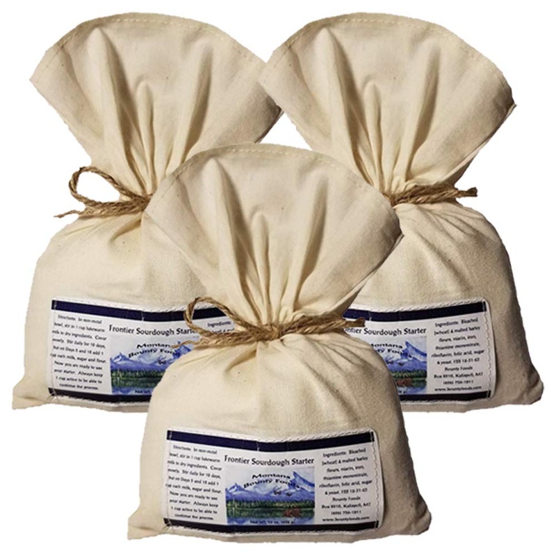 Bounty Foods Sourdough Starter Set – 16 Ounce Pack Of 3 Montana Sourdough Bread Kits