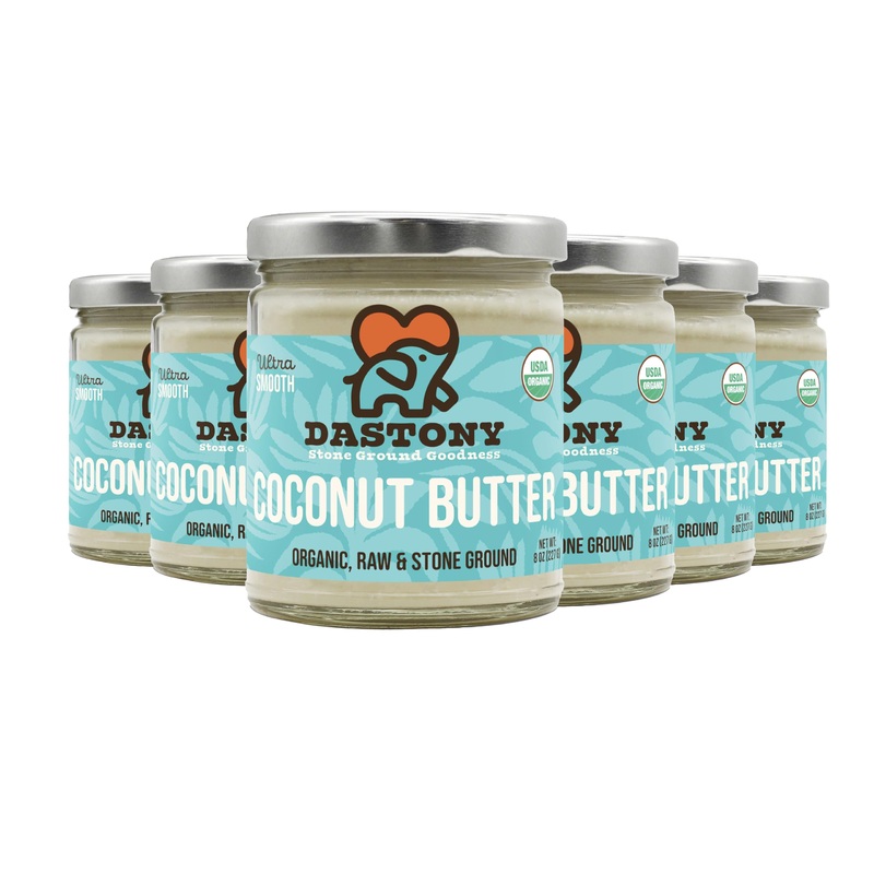 Dastony Organic Raw Coconut Butter, 8 Oz | Only One Ingredient | Vegan, Paleo And Keto Friendly, Non Gmo, Gluten-Free – Pack Of