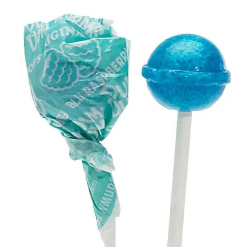 Dum Dums Light Blue Party Pops – Blu Raspberry: 75-Piece Bag