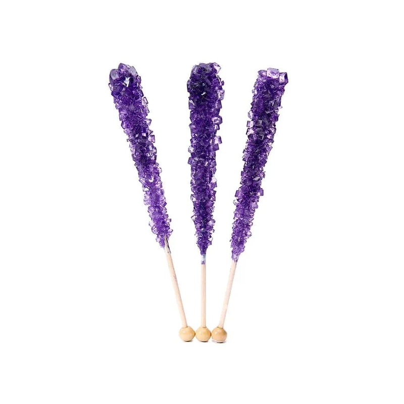 Espeez Rock Candy Crystal Sticks – Purple: 36-Piece Tub