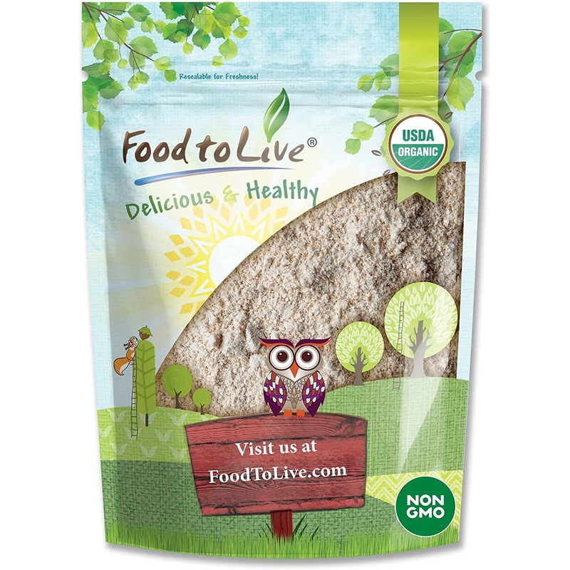 Food To Live Organic Whole Grain Buckwheat Flour, 2 Pounds – Non-Gmo, Kosher, Unbleached, Unbromated, Unenriched, Stone Ground,