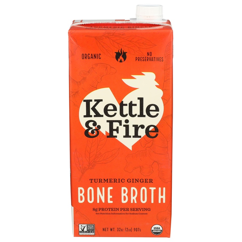 Kettle And Fire Broth Bn Chckn Trmrc Gng 32 Oz