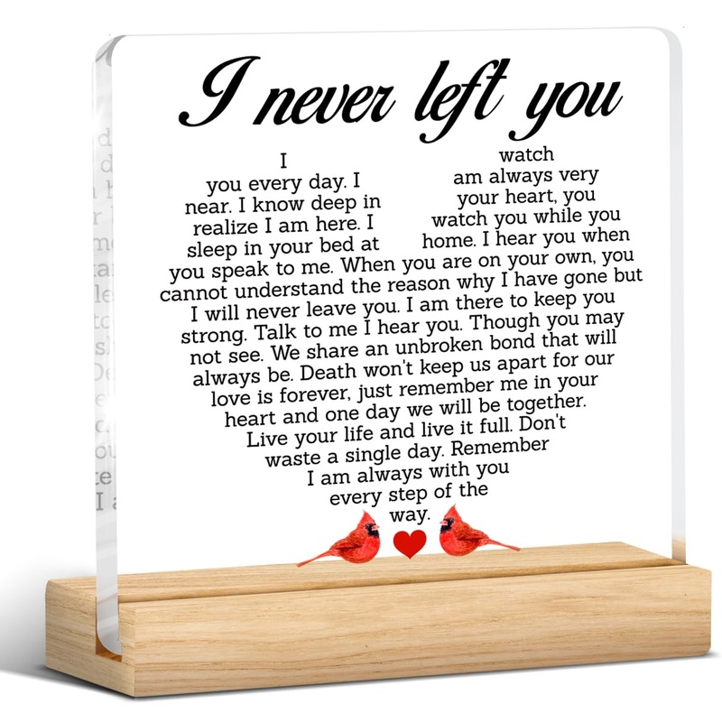 Memorial Gifts Sympathy Gifts For Loss Of Loved One, I Never Left You Bereavement Gift Ideas Condolence Grieving Gift With Remem