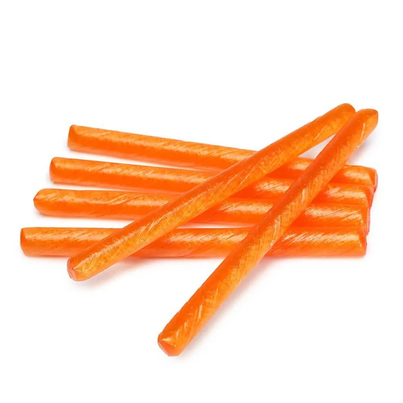 Old Fashioned Hard Candy Sticks – Sour Orange: 80-Piece Box