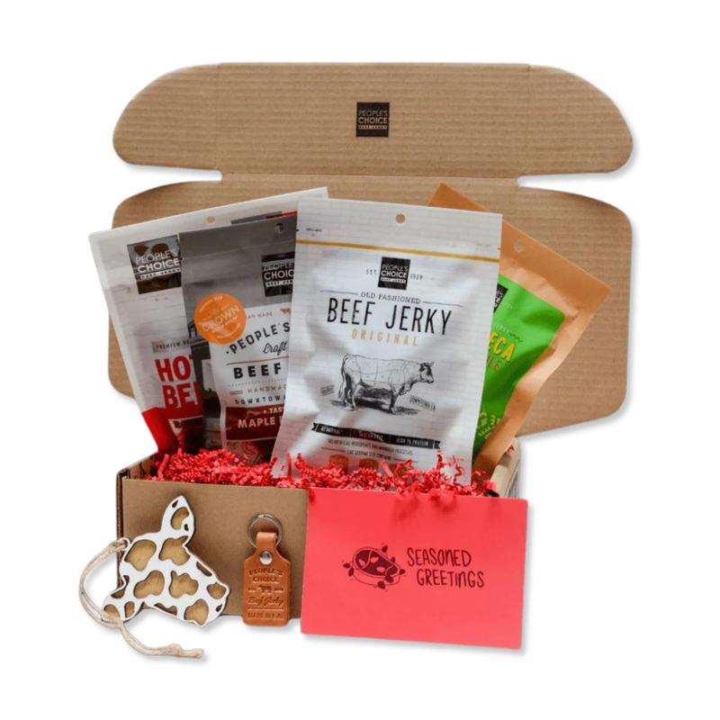 People’S Choice Beef Jerky – Jerky Box – Seasoned Greetings – Gifts For Dad – Christmas Gifts For Men – Beef Jerky Gifts For Men