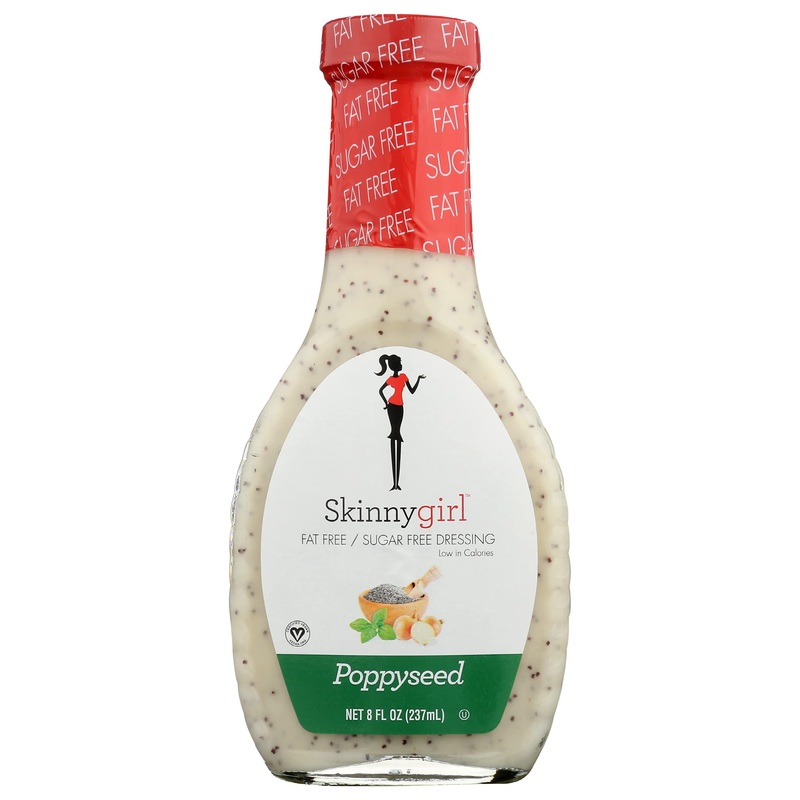 Skinny Girl Poppyseed Fat Free Dressing, Vegan Friendly, Kosher, Gluten Free, 8 Fluid Ounce (Pack Of 6)