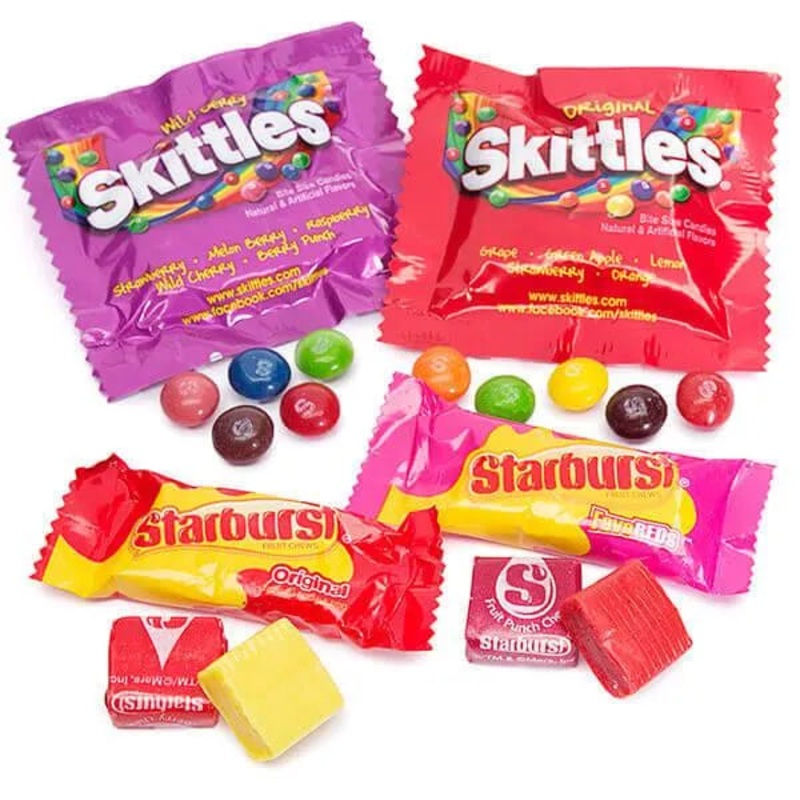 Skittles – Starburst Fun Size Treats: 255-Piece Bag