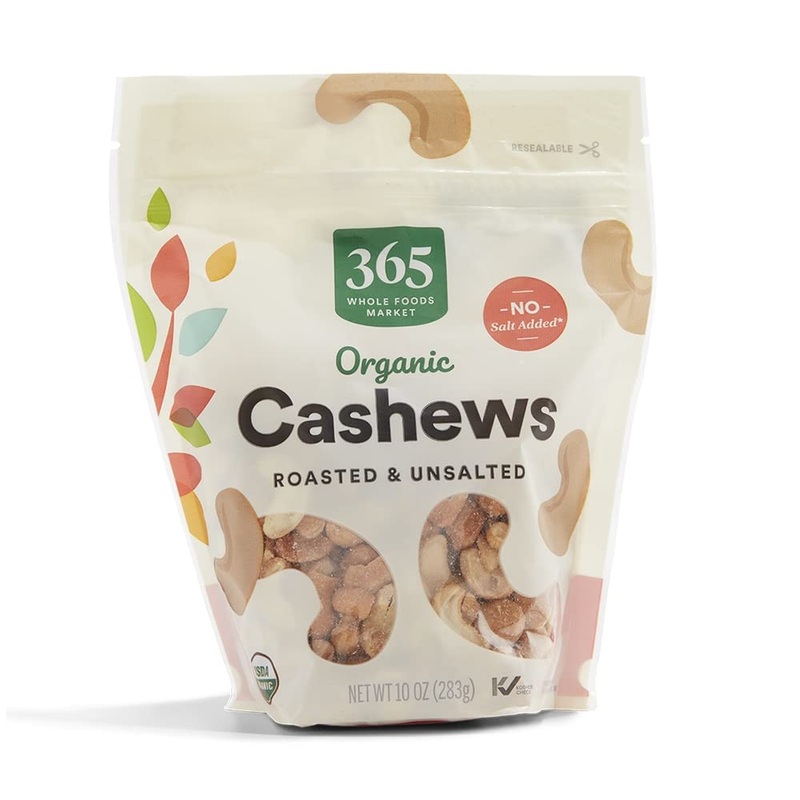 365 By Whole Foods Market, Organic Cashews, Roasted Unsalted, 10 Ounce
