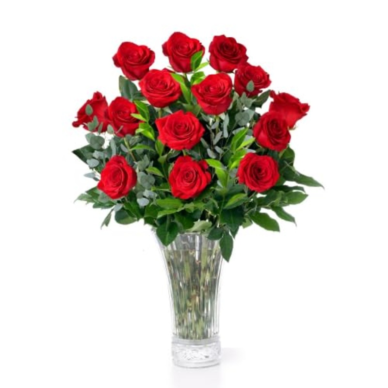 Aquarossa Farms – 12 Red Roses, Fresh Flowers For Delivery, Flowers Fresh Bouquet, Gift Idea For Graduation, Birthday, Anniversa
