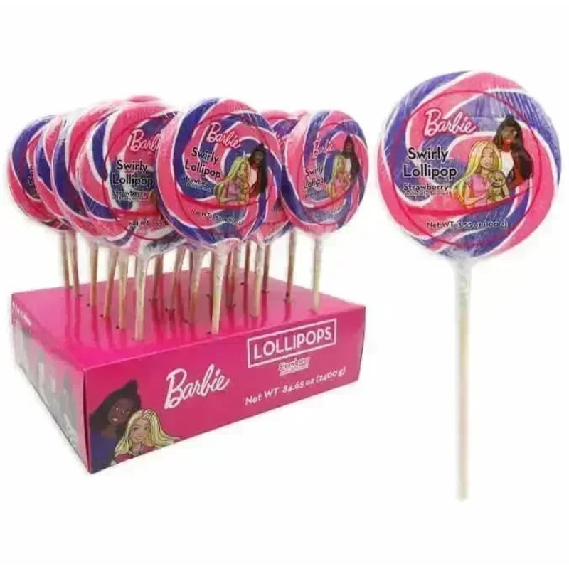 Barbie Swirly Lollipops Display: 24-Piece Display