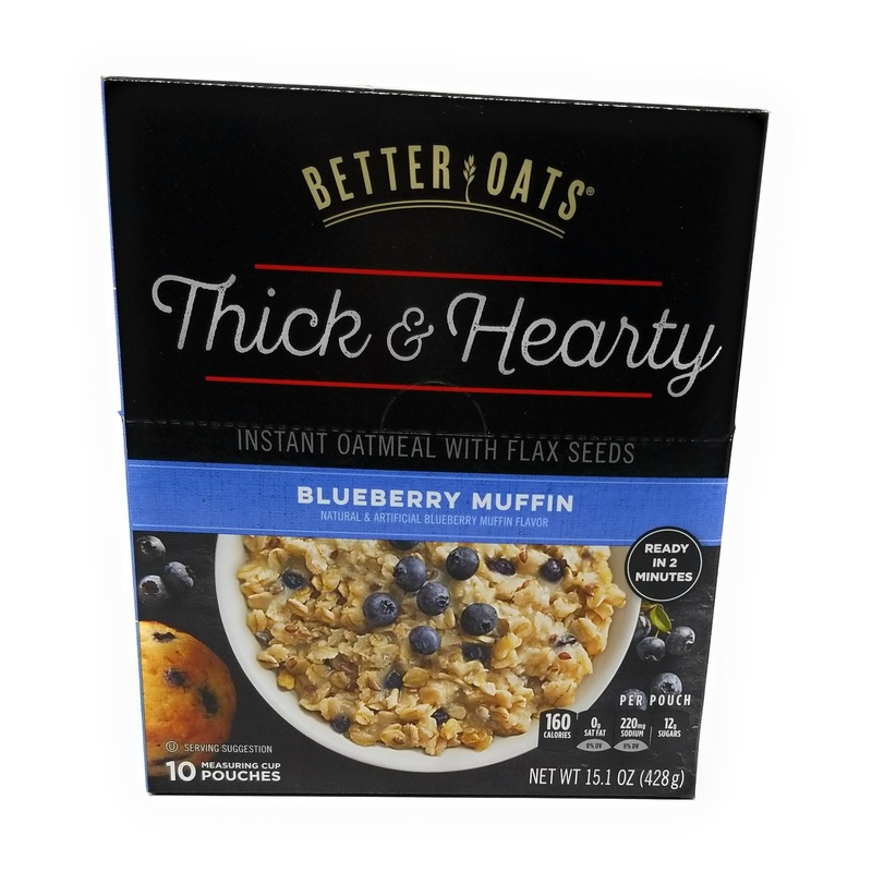 Better Oats Blueberry Muffin Instant Oats, 15.1oz Box (Pack of 3) – Delicious, Nutritious Breakfast Option