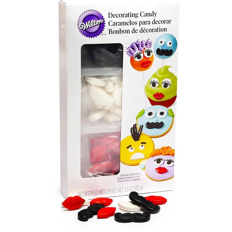 Candy Decorating Kit – Mustache, Lips and Teeth: 3.9-Ounce Set