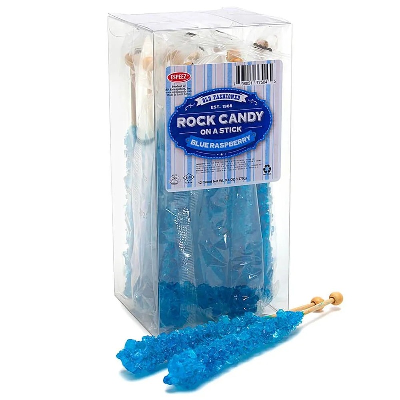 Espeez Rock Candy Crystal Sticks – Blue: 12-Piece Box