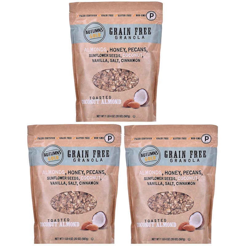 Generic (Pack Of 3) Autumn’S Gold Grain Free Toasted Coconut Almond Granola 1Lb 4Oz