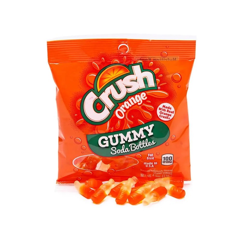 Gummy Soda Bottles Candy Bags – Orange Crush: 6-Piece Display