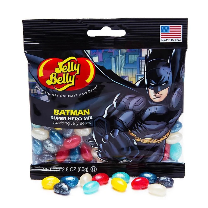 Jelly Belly Superheroes Jelly Beans 2.8-Ounce Bags – Batman: 12-Piece Display