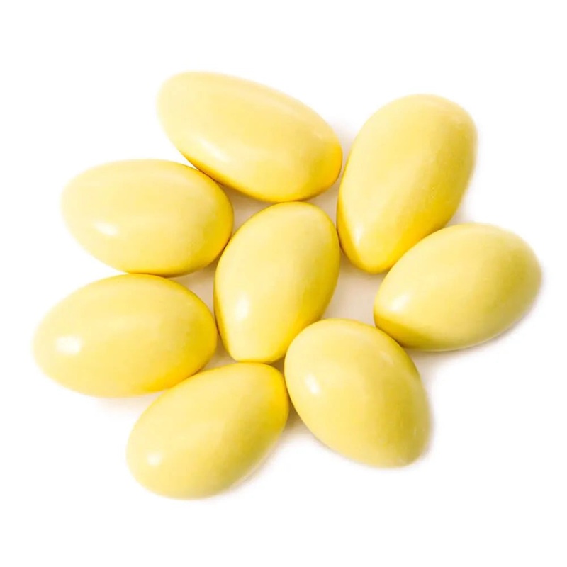 Jordan Almonds – Pastel Yellow: 5LB Bag