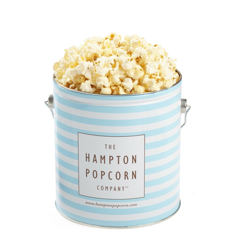 Kettle Popcorn Tin, 9.5 Ounce (1 Gallon Tin), Kettle Corn, Birthday Gifts, The Hampton Popcorn & Candy Company